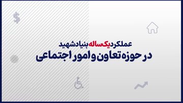 موشن‌گرافیک/ عملکرد یک‌ساله بنیاد شهید در حوزه تعاون و امور اجتماعی