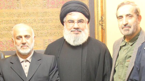 تصویری از فرماندهان شهید با سیدحسن نصرالله تصویری از فرماندهان شهید با سیدحسن نصرالله