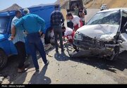مصدومیت ۱۰ نفر در ۲ تصادف جاده‌ای کردستان
