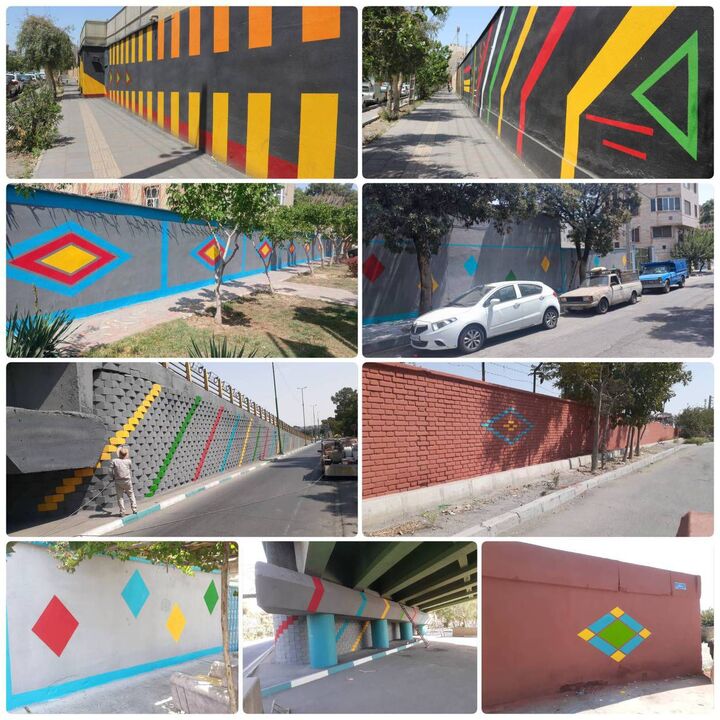 نوسازی دیوارهای فرسوده منطقه ۲۰ با اجرای ۱۳هزار مترمربع عملیات باتیس  نوسازی دیوارهای فرسوده منطقه ۲۰ با اجرای ۱۳هزار مترمربع عملیات باتیس