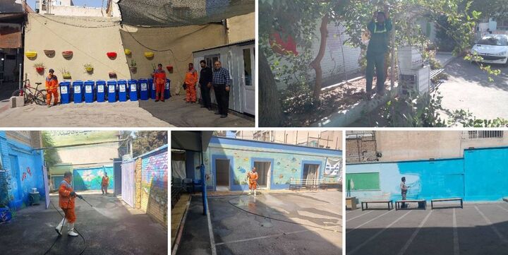 اجرای طرحهای گسترده استقبال از مهر در ۹۵ مدرسه منطقه 20 اجرای طرحهای گسترده استقبال از مهر در ۹۵ مدرسه منطقه 20