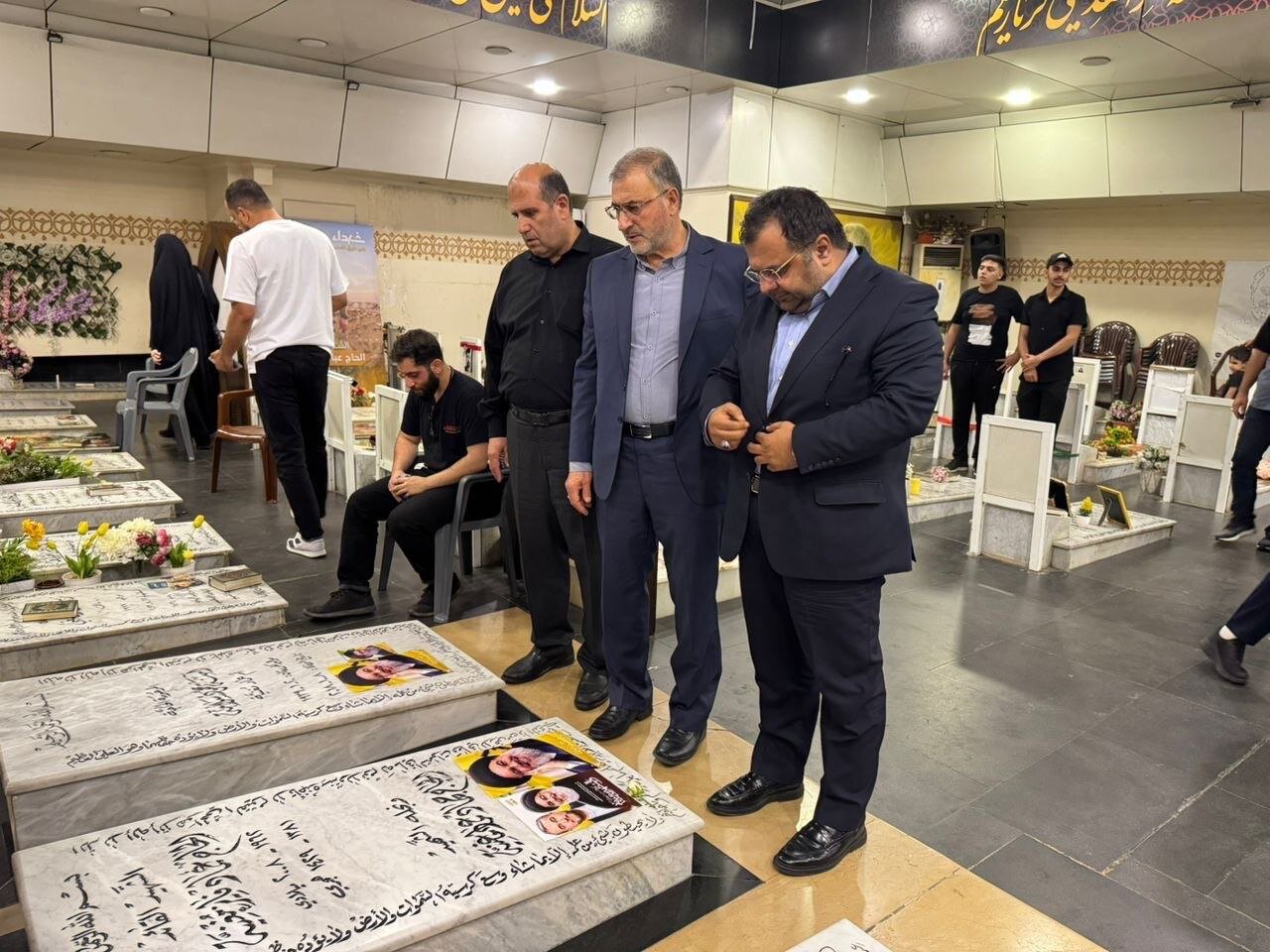 حضور رئیس بنیاد شهید و نماینده ولی فقیه در بنیاد در مراسم سالگرد شهادت سید حسن نصرالله در بیروت