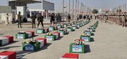 ورود پیکرهای مطهر ۴۴ شهید تازه تفحص‌شده به کشور