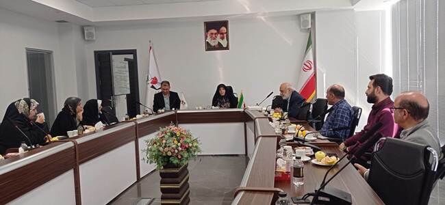 نشست صمیمانه هیئت تحریریه نشریه خط زندگی با معاون تعاون و امور اجتماعی بنیاد شهید و امور ایثارگران