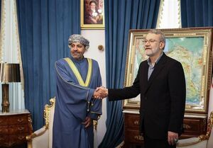 دیدار و گفتگوی وزیر کشور عمان با علی لاریجانی دیدار و گفتگوی وزیر کشور عمان با علی لاریجانی