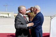 استقبال پادشاه اردن از رئیس جمهور عراق