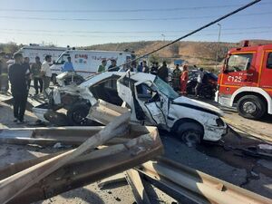 تصادف در محور «بوئین‌زهرا-اشتهارد» ۳ فوتی برجای گذاشت