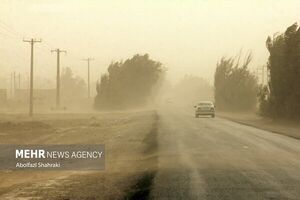 رگبار و خیزش گردوخاک در برخی نقاط کشور