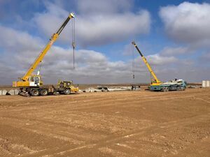 تداوم نصب دیوار بتنی در مرز عراق با سوریه