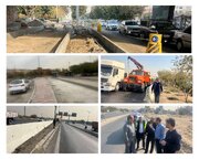 ایمن‌سازی سه نقطه حادثه خیز درشاهراه های ارتباطی منطقه ۱۸