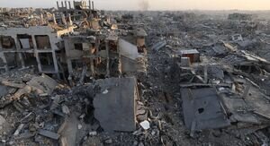 محله الشجاعیه غزه کاملا نابود شد