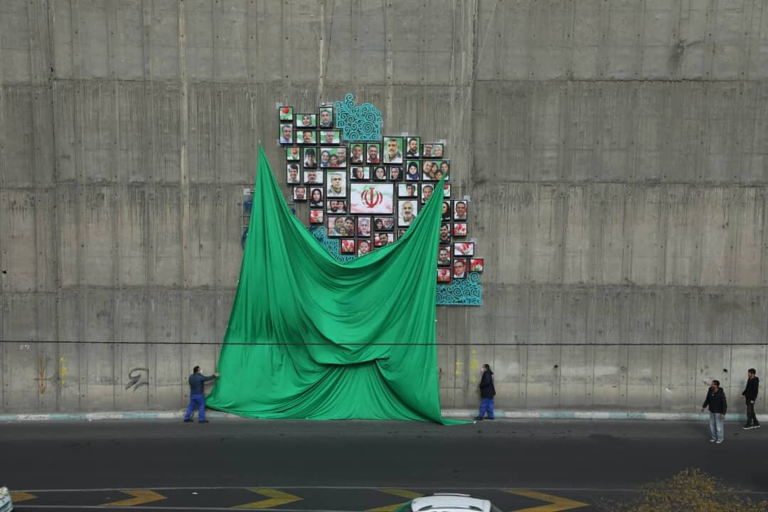 "المان شهدای اقتدار" پیامی جاودان بر قامت بزرگراه هاشمی رفسنجانی