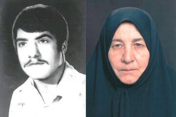 مادر شهید محمد قائدامینی هارونی آسمانی شد