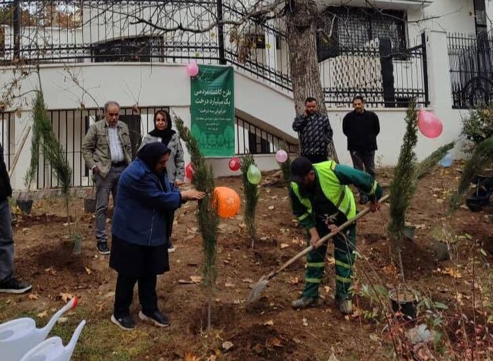 کاشت ۱۴۵۰ اصله نهال در منطقه یک