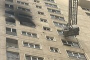 آتش‌سوزی در برج مسکونی دهکده المپیک تهران