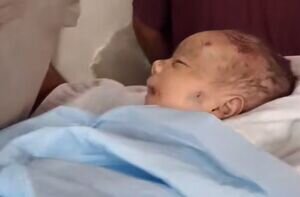 شهادت نوزاد در غزه به‌ علت سرمای شدید+ عکس