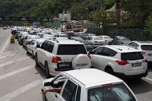 ترافیک سنگین در محور هراز و آزادراه‌های منتهی به تهران