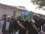 تشییع شهید مدافع امنیت سید محمدعلی موسوی در بوشهر