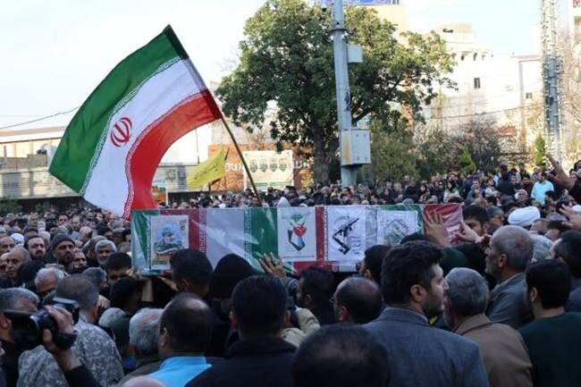 تشییع پیکرهای پاک شهدای مدافع امنیت در مازندران