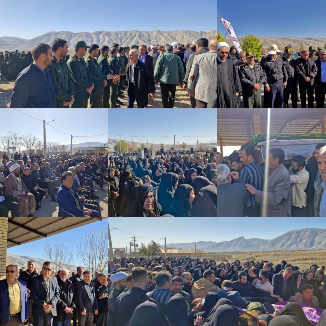 پیکر شهیده حادثه تروریستی در باشت تشییع شد