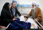 حضور نمایندگان رهبر انقلاب در منازل تعدادی از جانبازان سرافراز