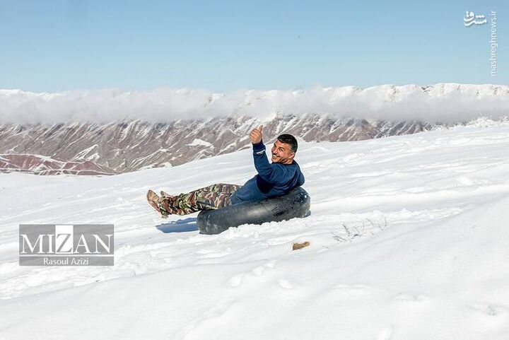 عکس/ تفریحات زمستانی در ارتفاعات هزارمسجد