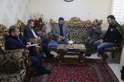 دیدار رئیس مرکز حراست بنیاد شهید با خانواده شهدای اغتشاشات تروریستی