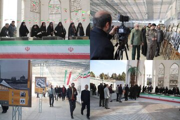 غبارروبی شهدای گمنام و افتتاح نمایشگاه «گذر انقلاب» در موزه ملی دفاع مقدس