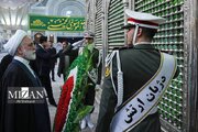 عکس/ حضور رئیس و مسئولان عالی قضایی در حرم امام خمینی(ره)