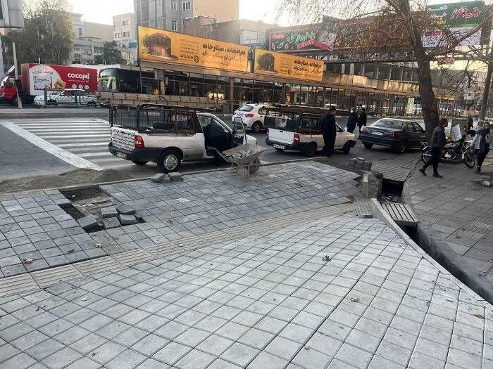 بهبود ترافیک و ایمنی میدان توحید با اجرای اصلاح هندسی