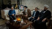 دیدار نماینده ولی‌فقیه و مدیرکل بنیاد شهید در استان البرز با خانواده شهدای جنگ ۱۲ روزه در فردیس