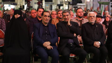 فیلم/ مراسم چهلم شهدای اغتشاشات تروریستی