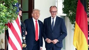 صدراعظم آلمان به دیدار ترامپ می‌رود
