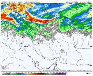 ورود سامانه بارشی به کشور از دوشنبه