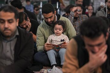 عکس/ شب پنجم مناجات خوانی ماه بندگی در حرم رضوی