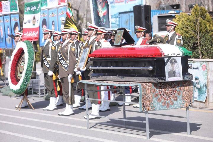 آیین تشیع پیکر فرمانده اسبق نیروی زمینی ارتش برگزار شد