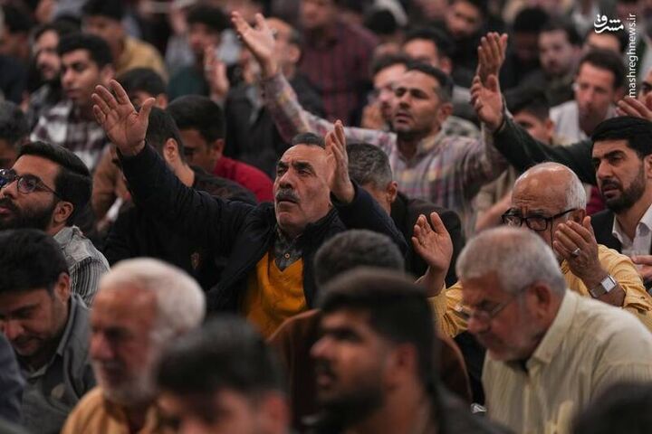 عکس/ شب ششم مناجات خوانی ماه بندگی در بهشت رضوی