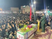 مراسم شب وداع با شهید محمدرضا تمدن فر با حضور پرشور مردم در دیلم برگزار شد