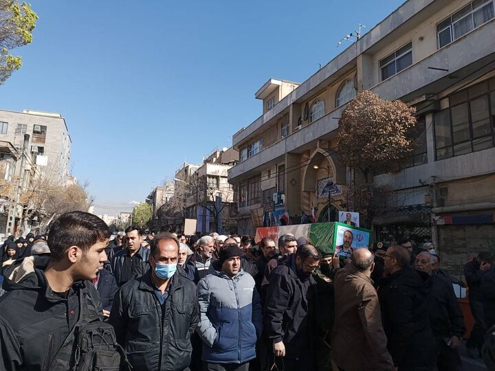 تشییع پیکر شهید حمید شهیدی در منطقه ۱۰ تهران برگزار شد
