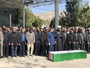 اقامه نماز و تشییع پیکر مطهر شهدا در مناطق مختلف استان ایلام