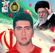 پیکر سرباز «محمد صمدی» در بوئین‌زهرا تشییع می‌شود