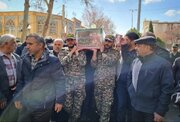 برگزاری مراسم تشییع پیکر مطهر سروان پاسدار شهید «دکتر مجید رادمهر»