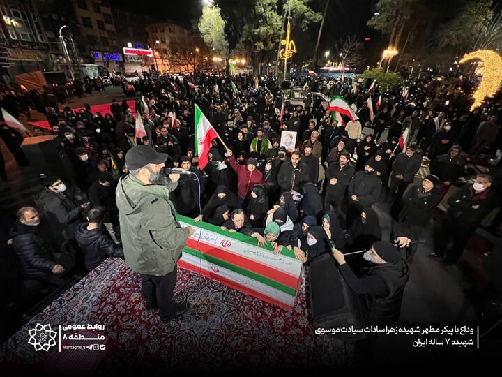 احیای نخستین شب قدر در میدان نبوت منطقه۸ / وداع با پیکر شهیده ۷ ساله