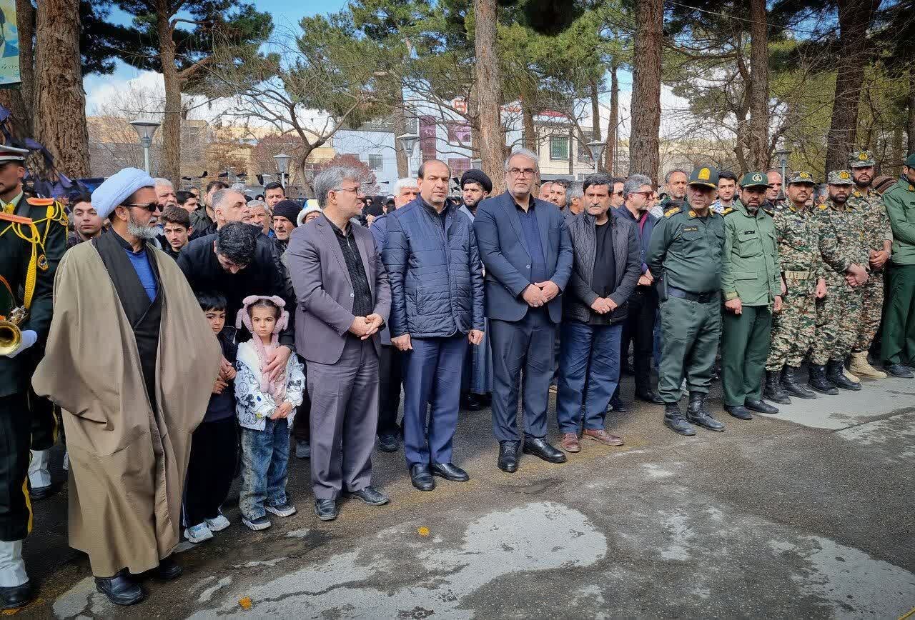 برگزاری مراسم تشییع پیکر مطهر سروان پاسدار شهید «دکتر مجید رادمهر»