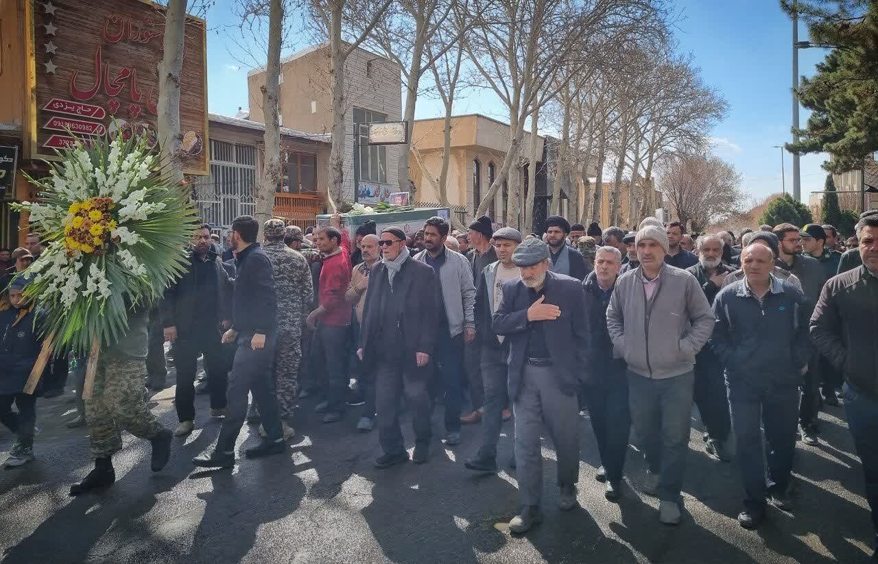 برگزاری مراسم تشییع پیکر مطهر سروان پاسدار شهید «دکتر مجید رادمهر»