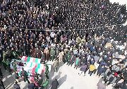 تشییع پیکر پنج عضو شهید یک خانواده در لرستان