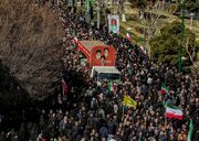 تشییع پیکر مطهر ۱۱ شهید جنگ رمضان در تبریز