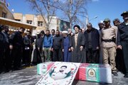 پیکر شهید «حسین قبادی الوار» در خرم‌آباد تشییع شد