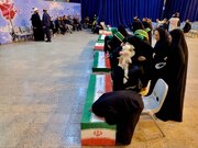 حضور مدیرکل بنیاد شهید تهران بزرگ در مراسم تشییع پیکر شهدای جنگ