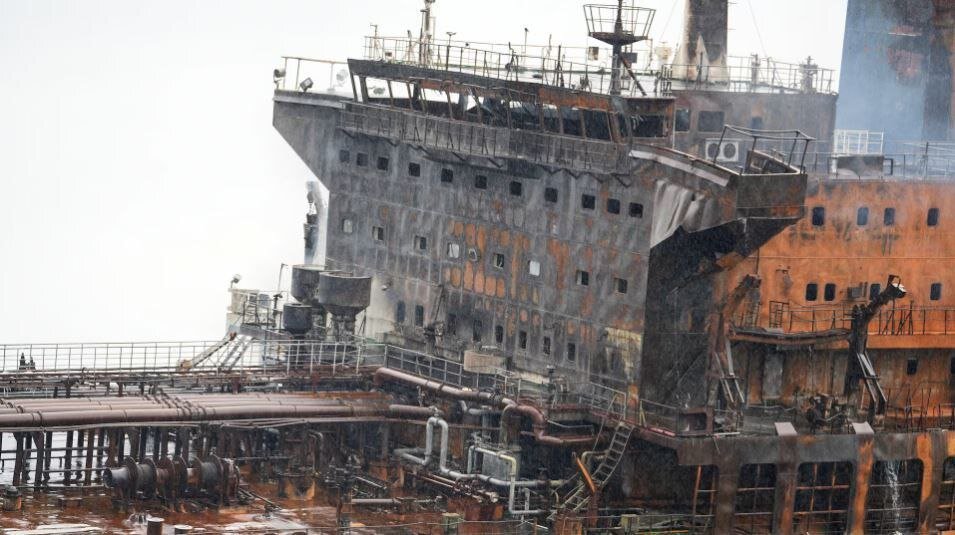 تصاویری منتشر شده رویترز از وضعیت کشتی‌ها در تنگه هرمز